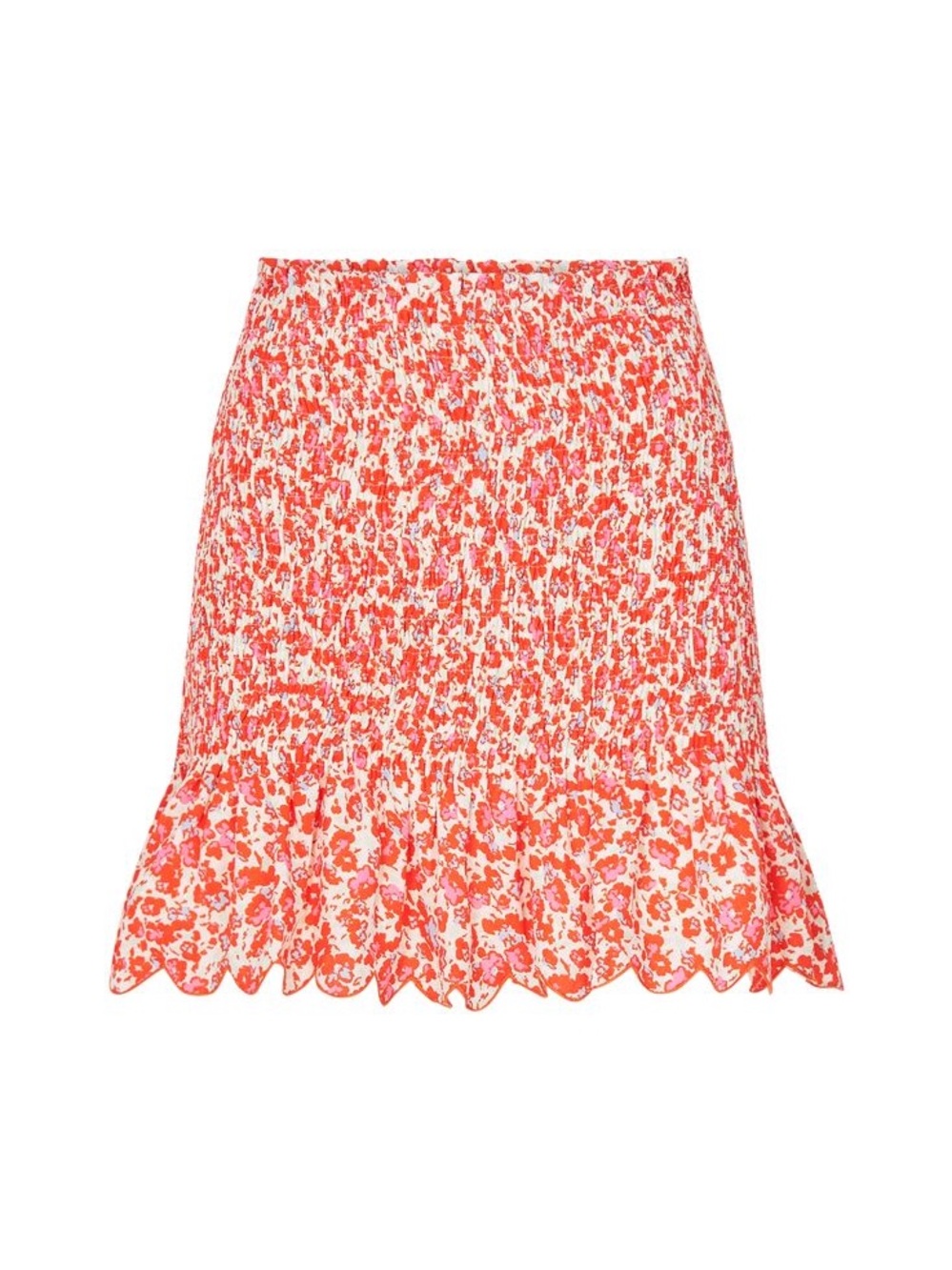 Floral Smocked Mini Skirt